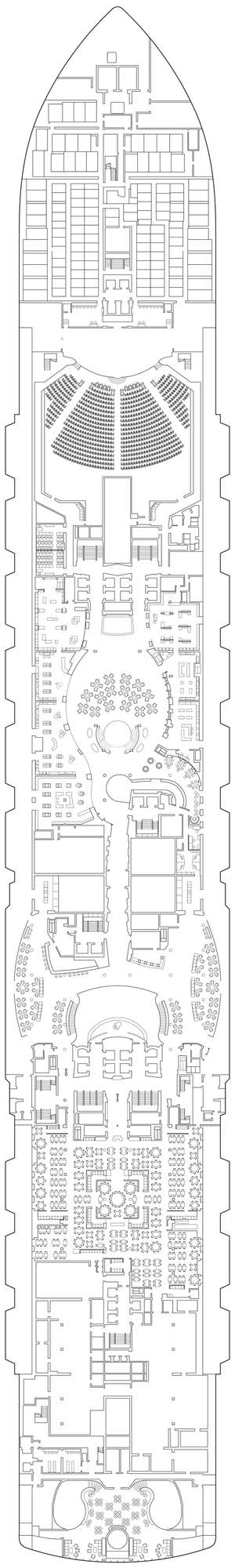 Deck plan for MSC Seashore