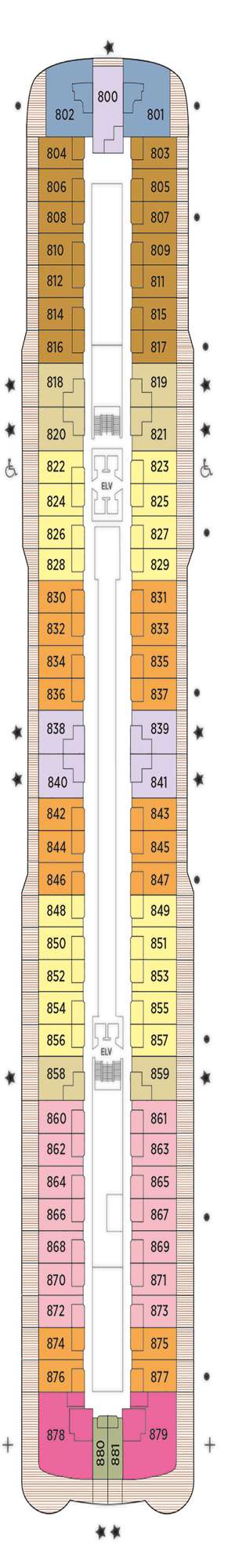 Deck plan for Regent Seven Seas Grandeur