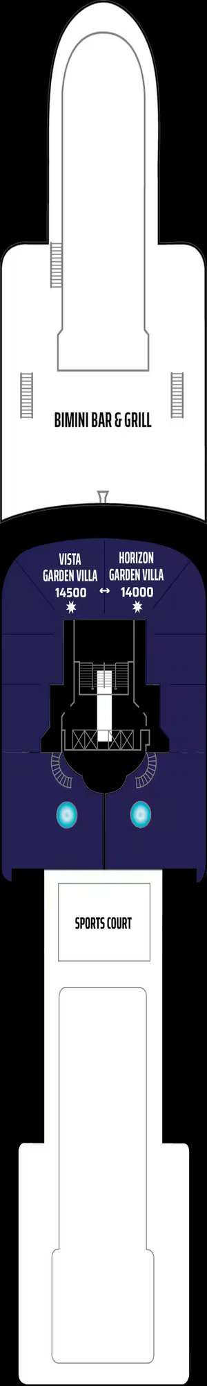 Deck plan for Norwegian Dawn