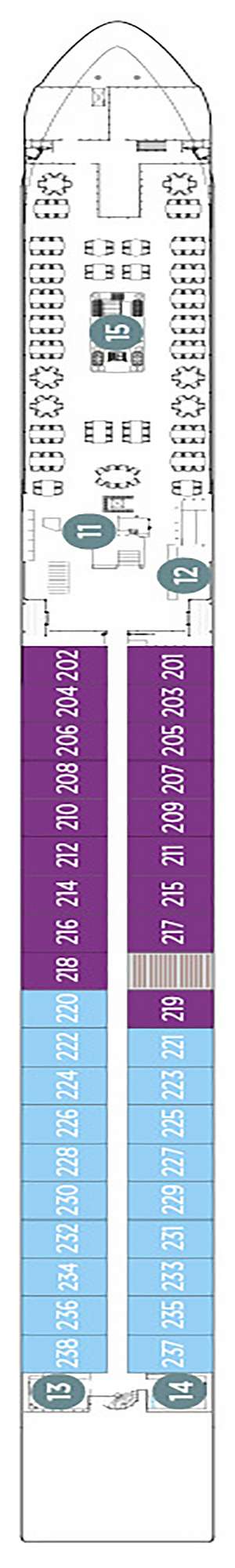 Deck plan for Emerald Sun