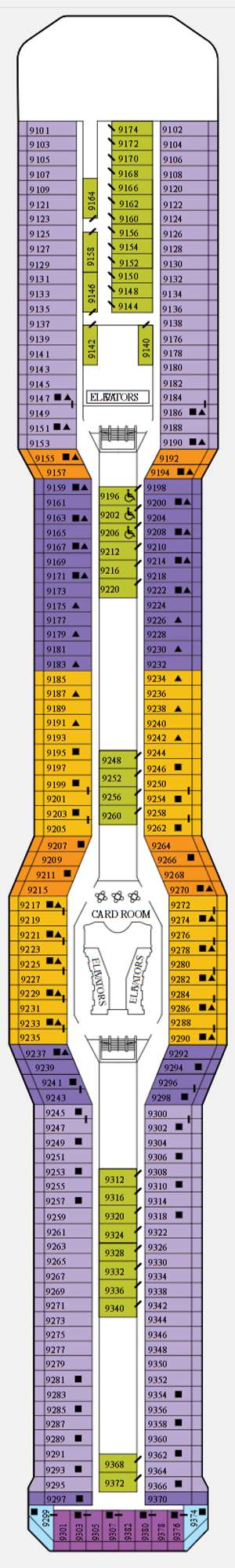 Deck plan for Celebrity Solstice