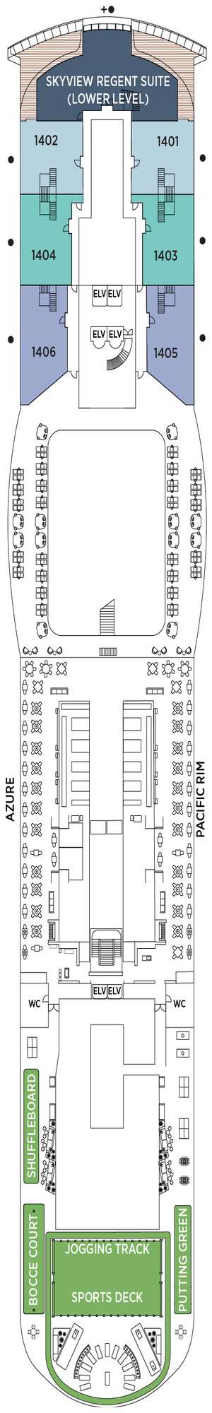 Deck plan for Regent Seven Seas Prestige