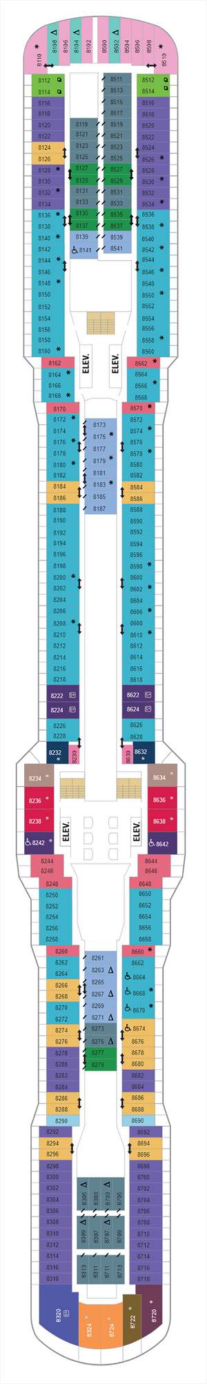 Deck plan for Quantum of the Seas