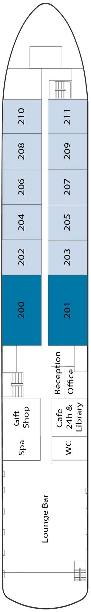 Deck plan for Riviera Alba