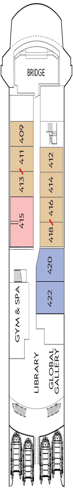 Deck plan for National Geographic Endeavour II