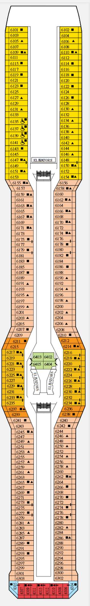 Deck plan for Celebrity Solstice