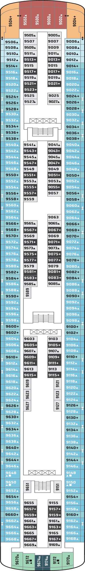 Deck plan for Norwegian Gem