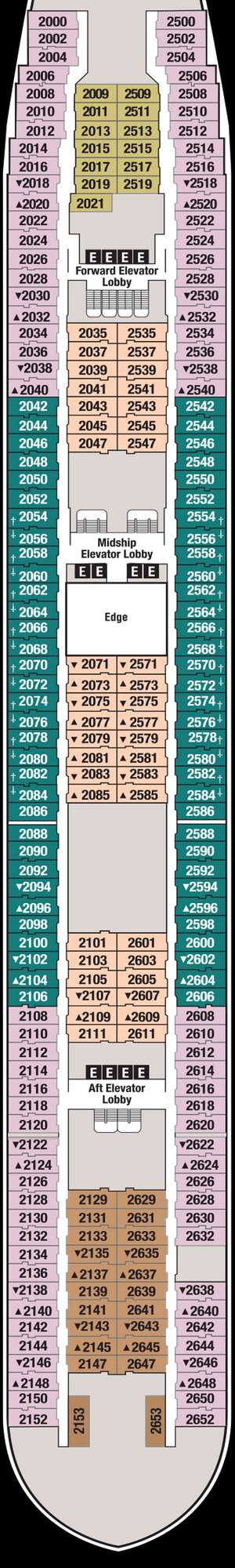 Deck plan for Disney Magic