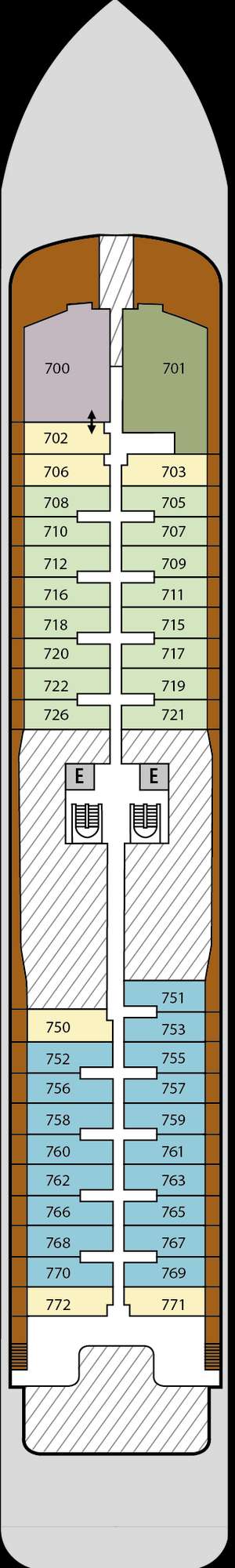 Deck plan for Silver Endeavour