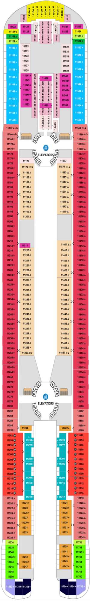 Deck plan for Hero of the Seas