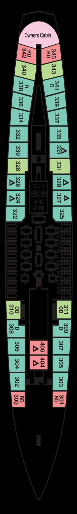 Deck plan for Star Clipper