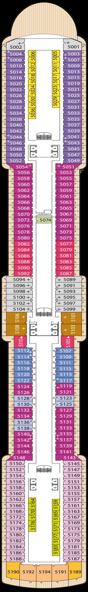 Deck plan for Queen Victoria