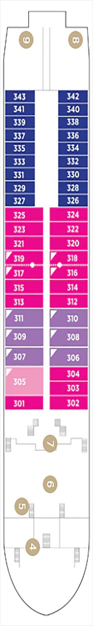 Deck plan for AmaMagna