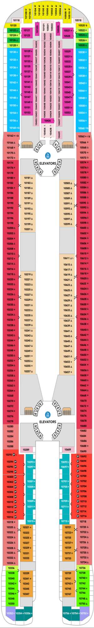 Deck plan for Hero of the Seas