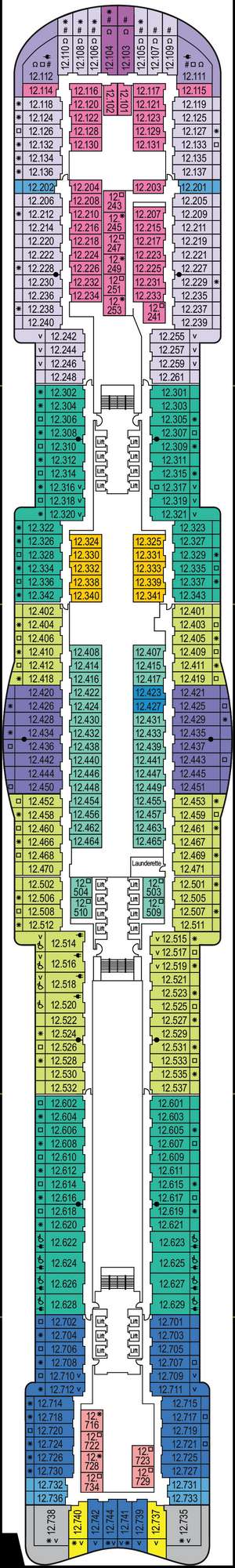 Deck plan for Iona