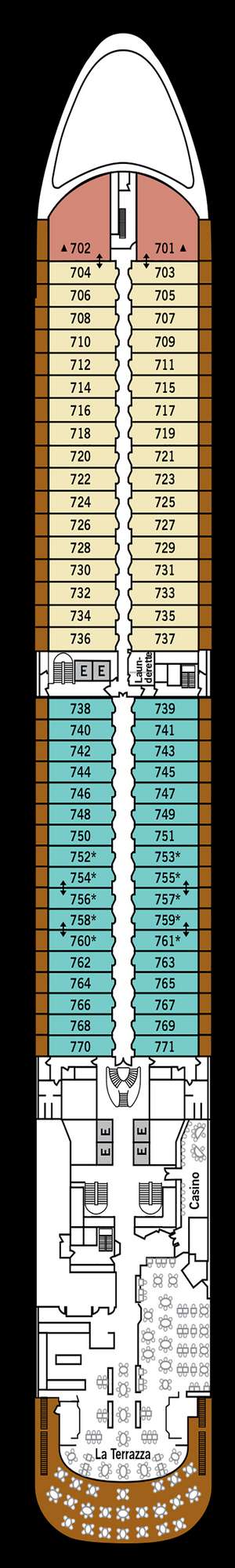 Deck plan for Silver Spirit