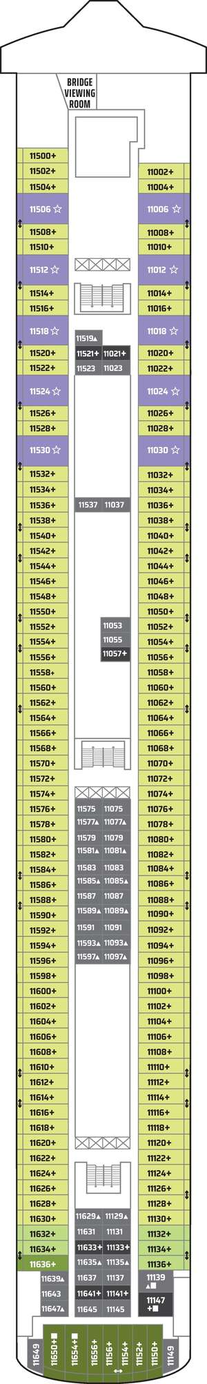 Deck plan for Norwegian Gem