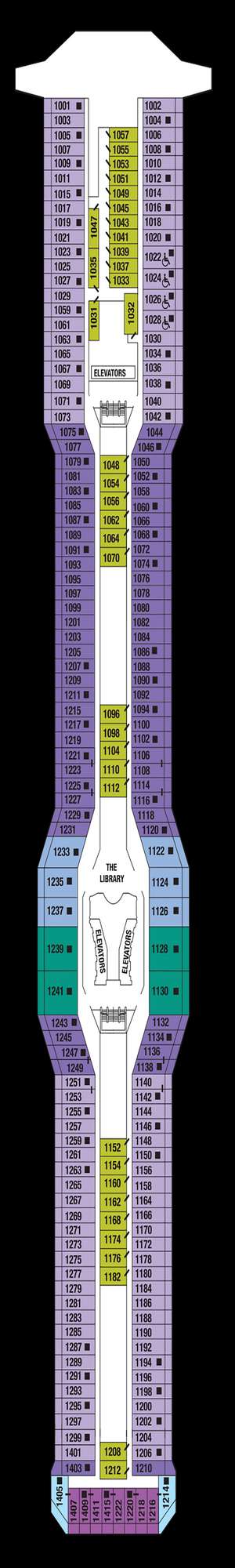 Deck plan for Celebrity Reflection