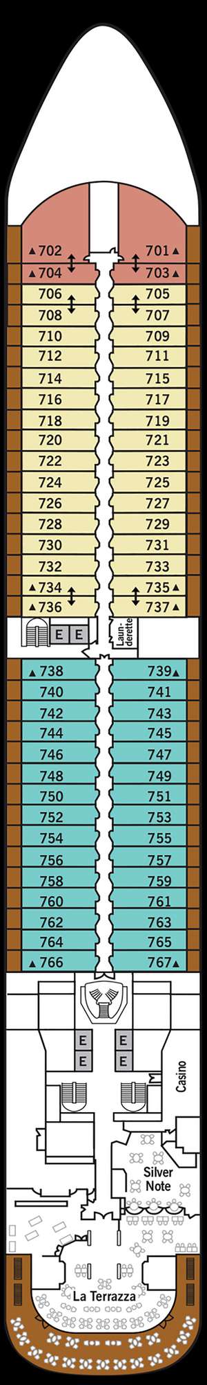 Deck plan for Silver Moon