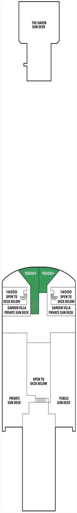 Deck plan for Norwegian Pearl