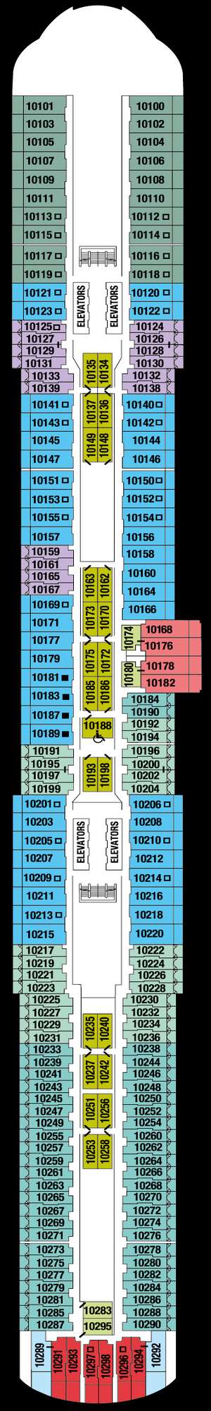 Deck plan for Celebrity Ascent