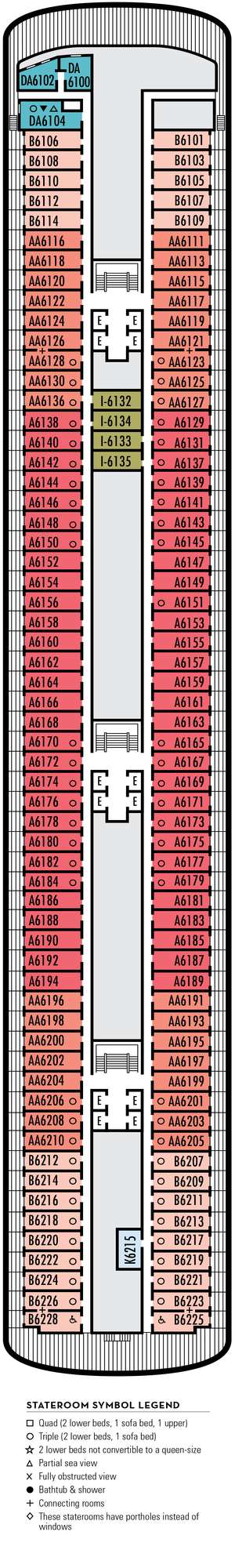 Deck plan for Volendam