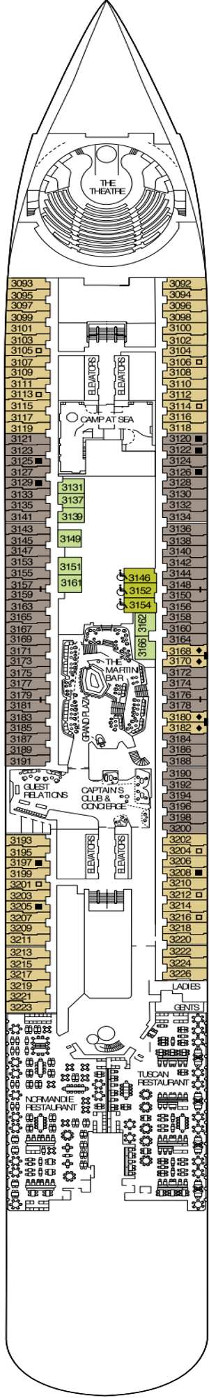 Deck plan for Celebrity Ascent