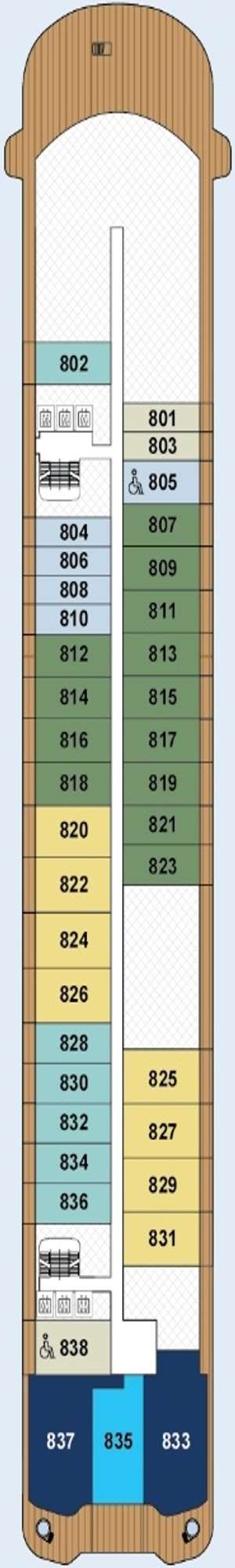 Deck plan for Ilma