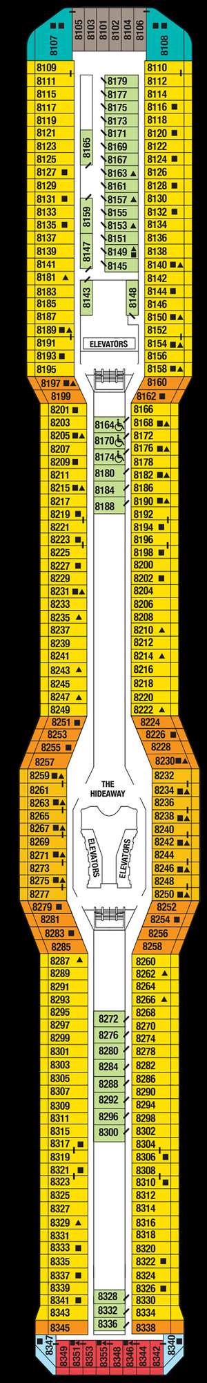 Deck plan for Celebrity Silhouette