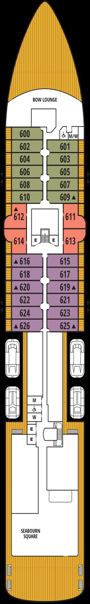 Deck plan for Seabourn Pursuit