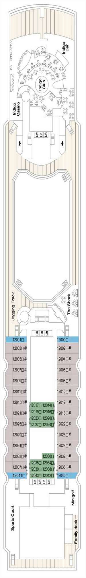 Deck plan for Marella Explorer