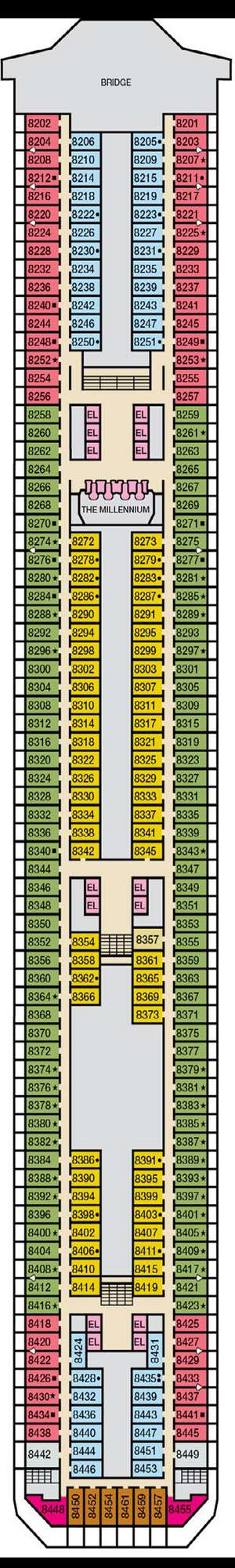 Deck plan for Carnival Freedom