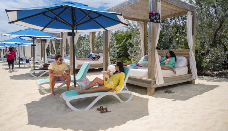 Relaxing on perfect day at cococay