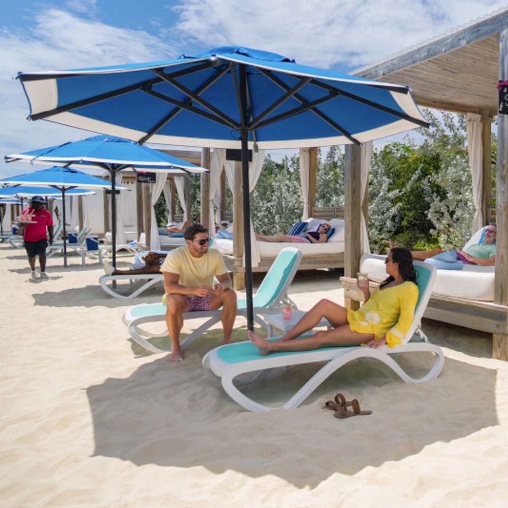 Relaxing on perfect day at cococay