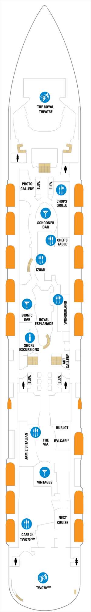 Deck plan for Anthem of the Seas
