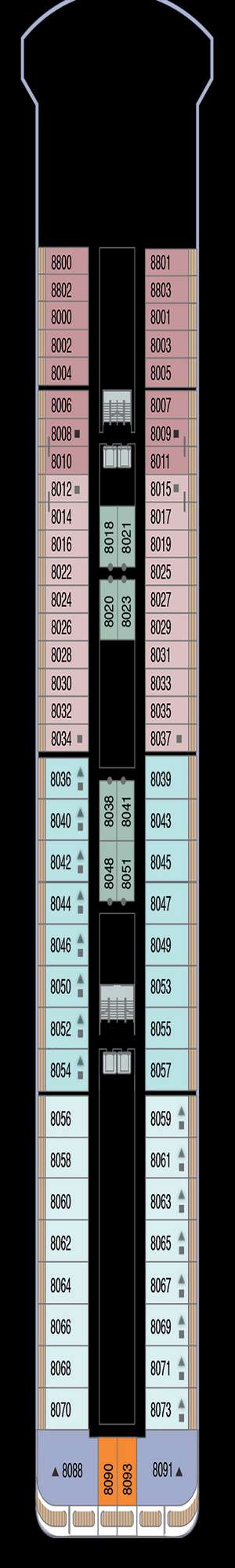 Deck plan for Azamara Quest