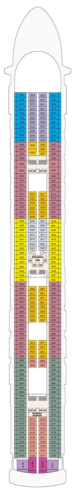 Deck plan for Grand Princess