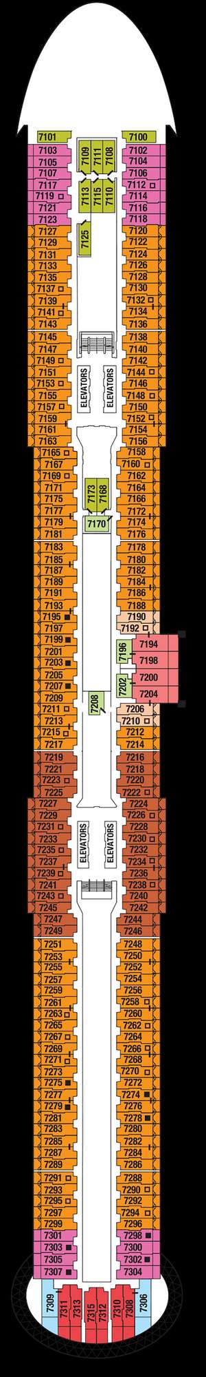 Deck plan for Celebrity Edge