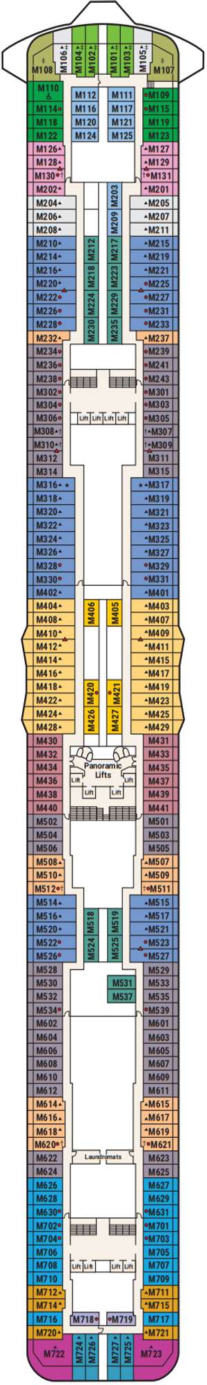 Deck plan for Regal Princess