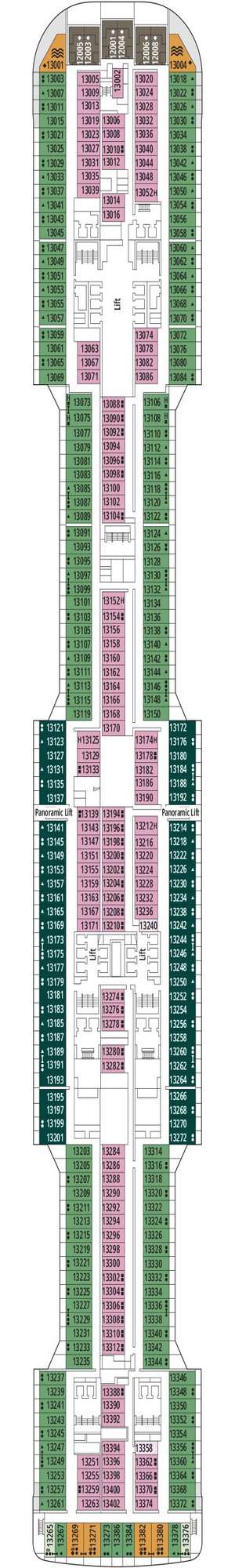 Deck plan for MSC Grandiosa