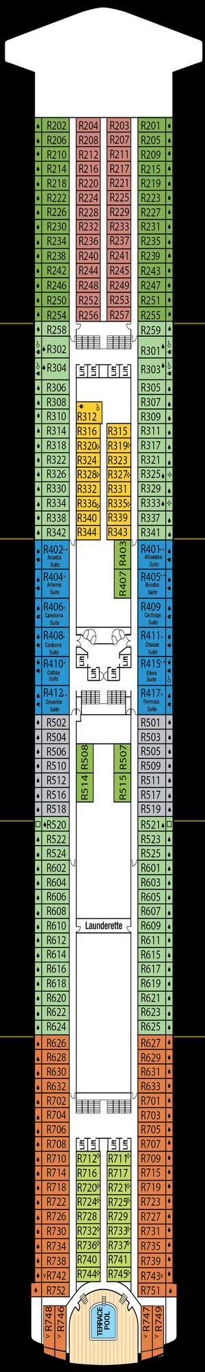 Deck plan for Azura