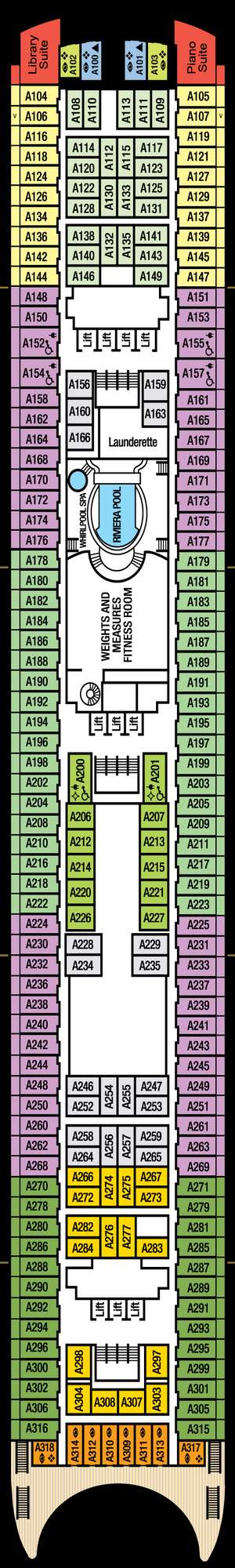 Deck plan for Aurora