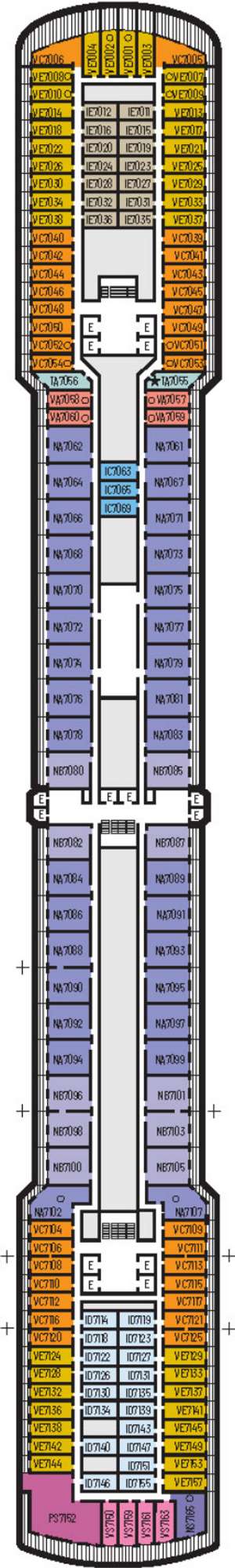 Deck plan for Oosterdam