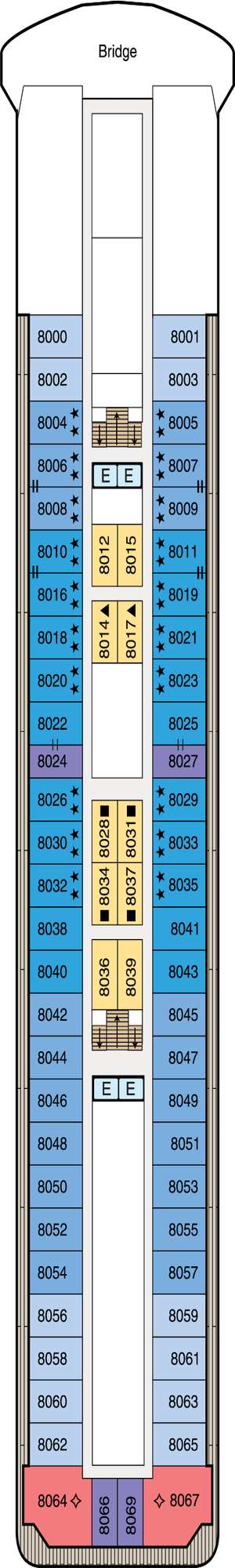 Deck plan for Oceania Sirena