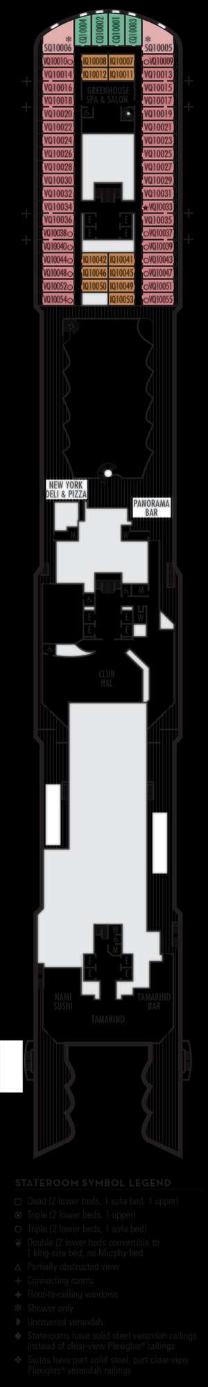 Deck plan for Rotterdam