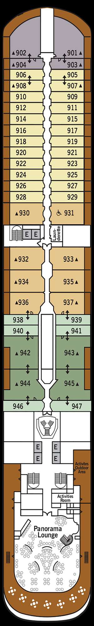 Deck plan for Silver Moon