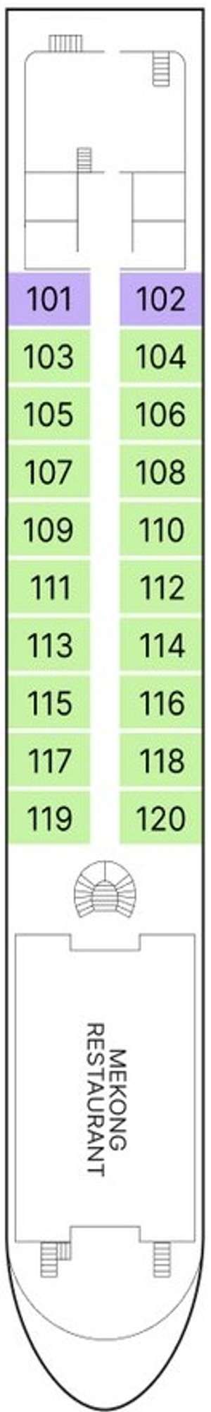 Deck plan for AmaMaya