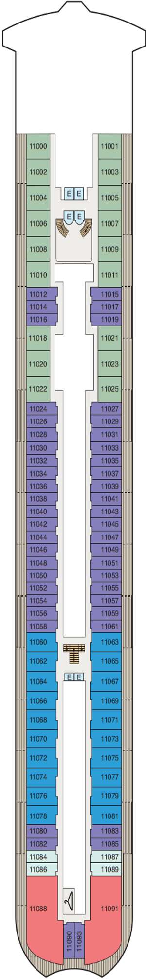 Deck plan for Oceania Sonata