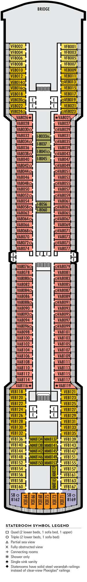 Deck plan for Nieuw Amsterdam