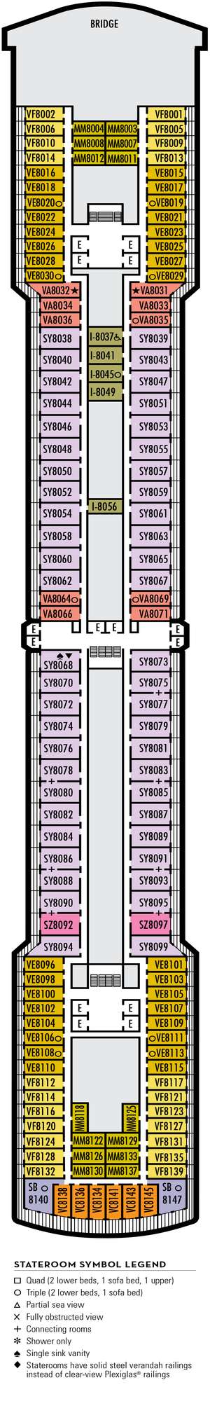 Deck plan for Noordam